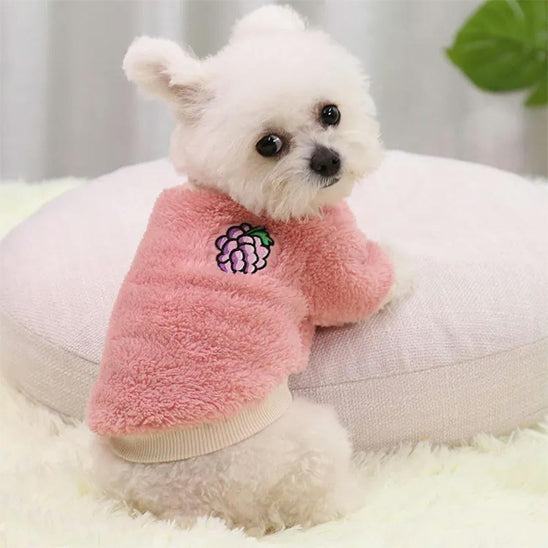 vetements-pour-chien-doux-confortable-rose-bichon-petcocoon