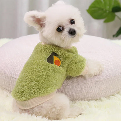 vetements-pour-chien-vert-chaud-hiver-vert-bichon-petcocoon